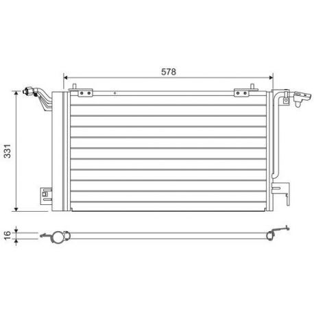 817230 Condenseur de climatisation VALEO