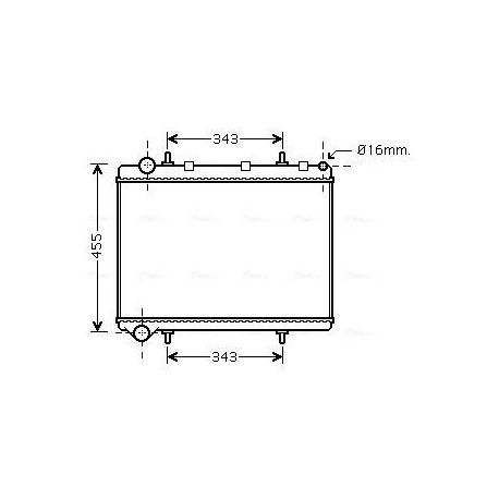 PE2259 Radiateur de moteur AVA Deutschland