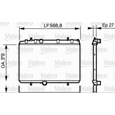 732338 Radiateur moteur VALEO