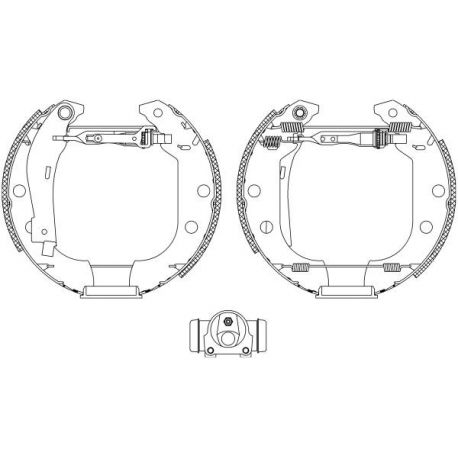 381362S Kit de freins à tambour