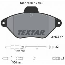 2163201 Plaquette de frein TEXTAR