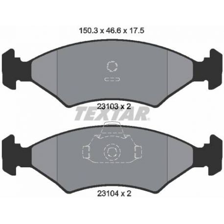 2310301 Plaquette de frein TEXTAR