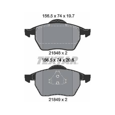 2184802 Plaquette de frein TEXTAR